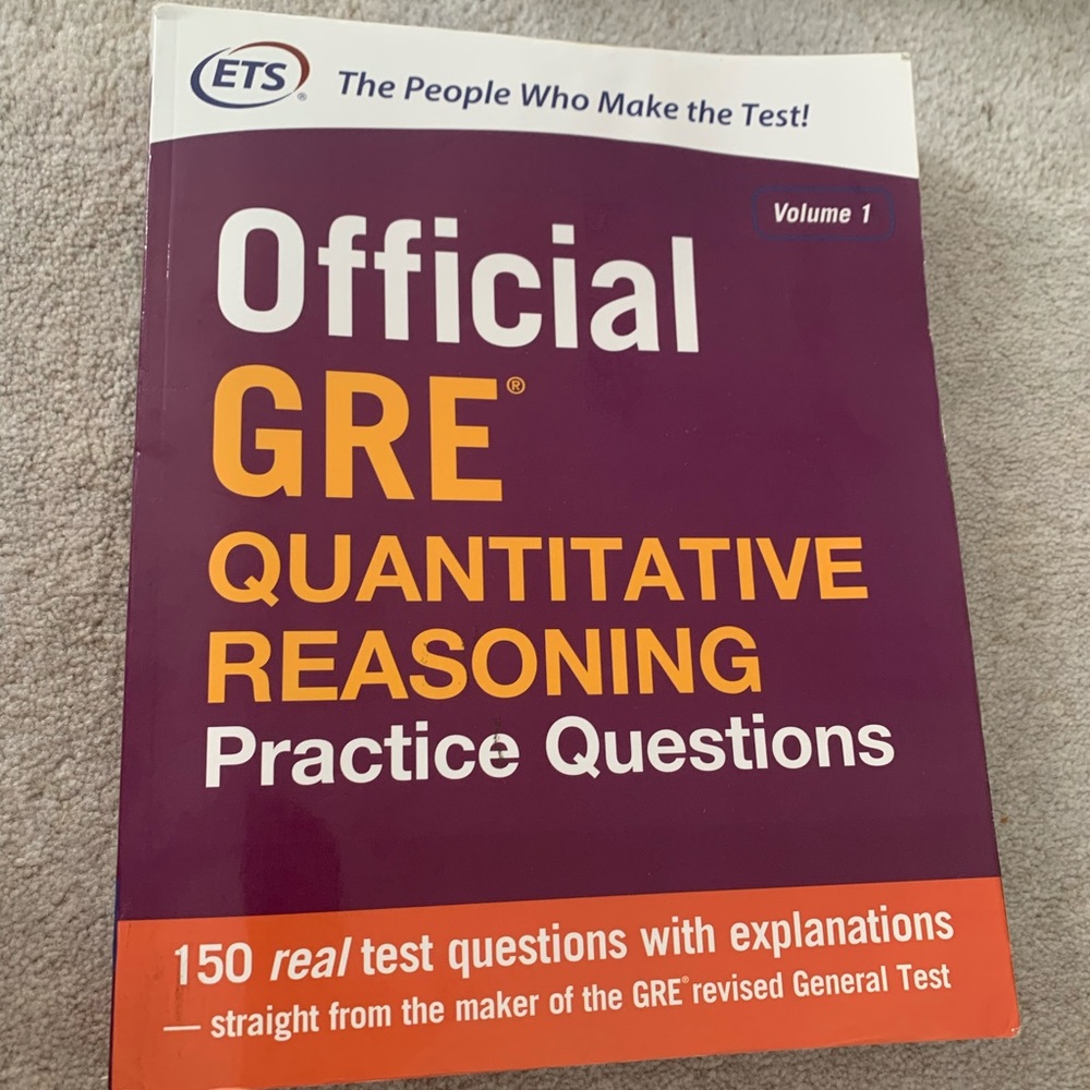 ETS OFFICIAL GRE QUANTITATIVE REASONING PRACTICE BOOK